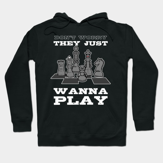 Cool Chess Strategy Teacher Checkmate Chessboard Hoodie by amango